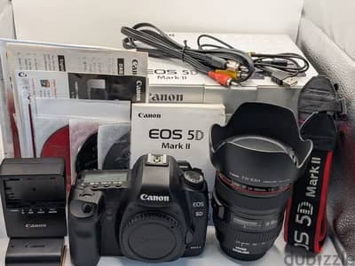 Canon EOS 5D Mark II Camera with EF 24-105mm L Lens Full Set