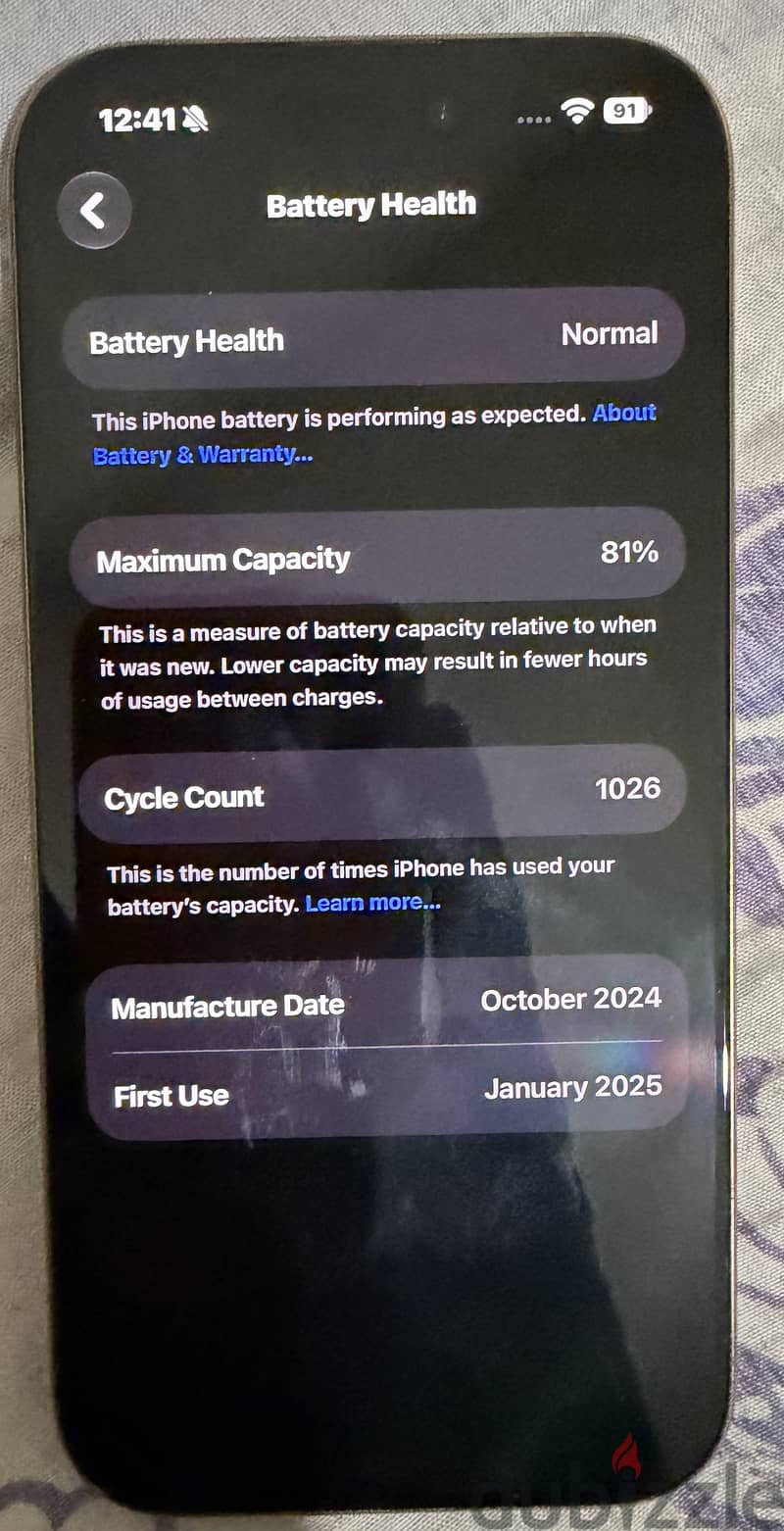 iPhone 16pro 256gb rise gold 8