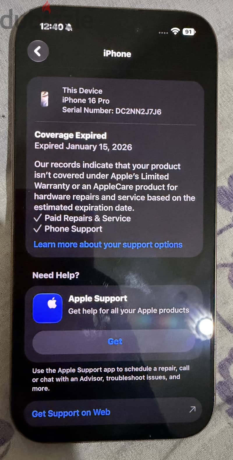 iPhone 16pro 256gb rise gold 9