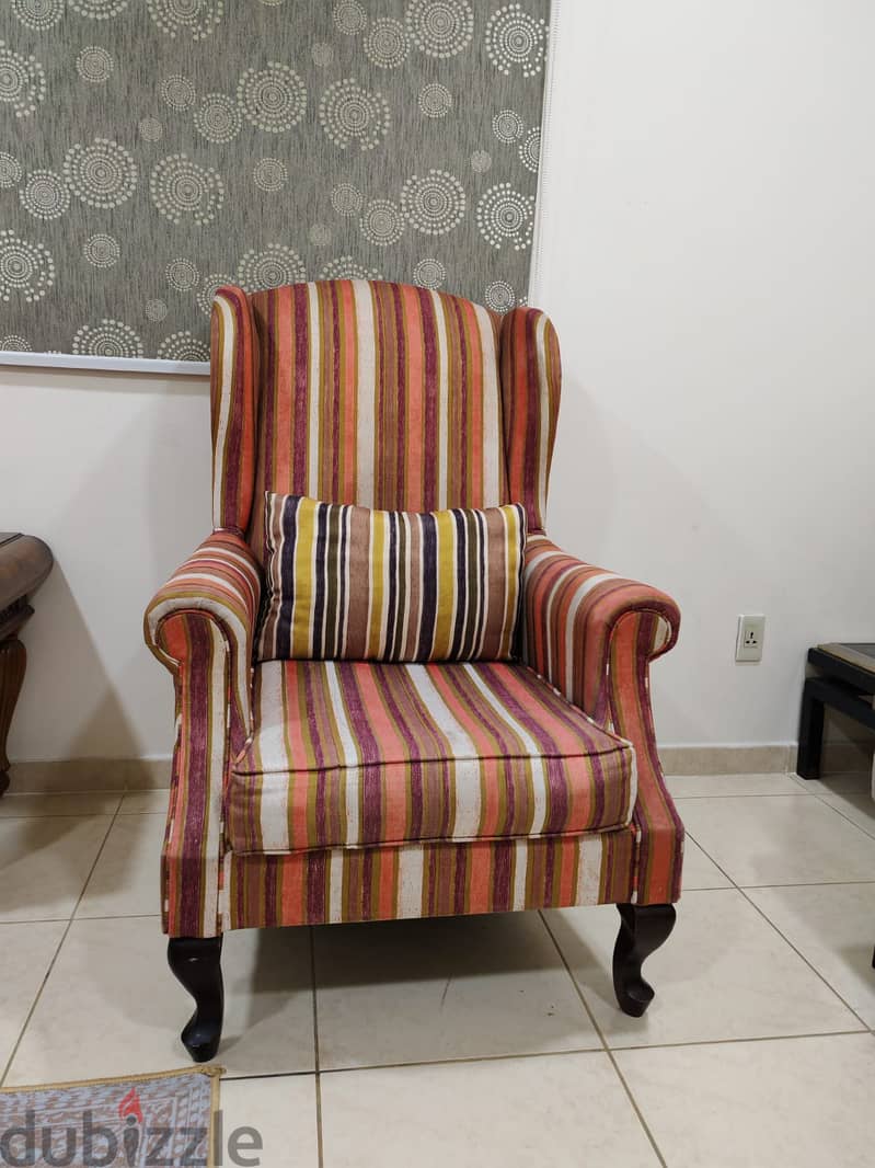 Wingback Armchair - Single Seater Sofa 1
