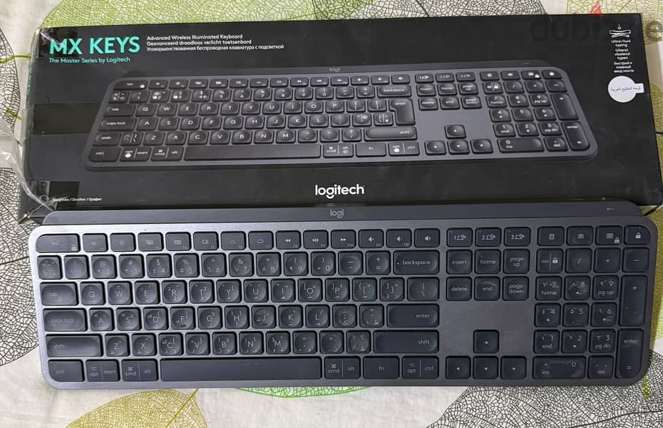 MX Keys logitech wireless bluetooth keyboard for sale 2