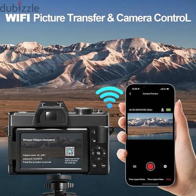 4K Digital Cameras for Photography,48MP Camera,Travel Vlogging Cameras