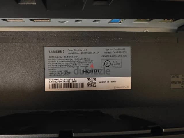 Samsung CRG9 49in Curved 32:9 5120x1440 120Hz Gaming Monitor C49RG90SS 2