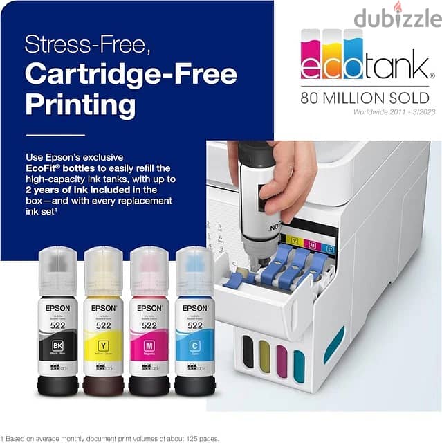 Epson EcoTank ET-4800 All-In-One Wireless Color Inkjet Printer Scann 1