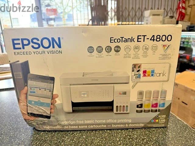 Epson EcoTank ET-4800 All-In-One Wireless Color Inkjet Printer Scann 2