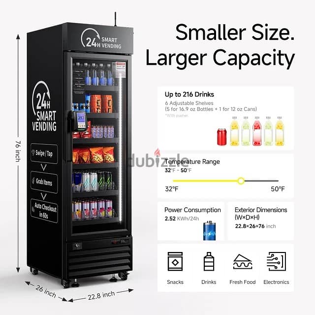 Brand new HAHA VENDING ai vending machine for business with app mana 3