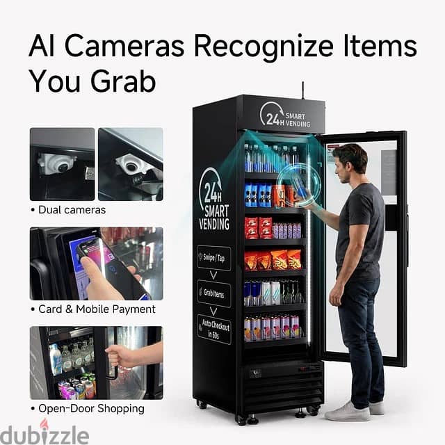 Brand new HAHA VENDING ai vending machine for business with app mana 5