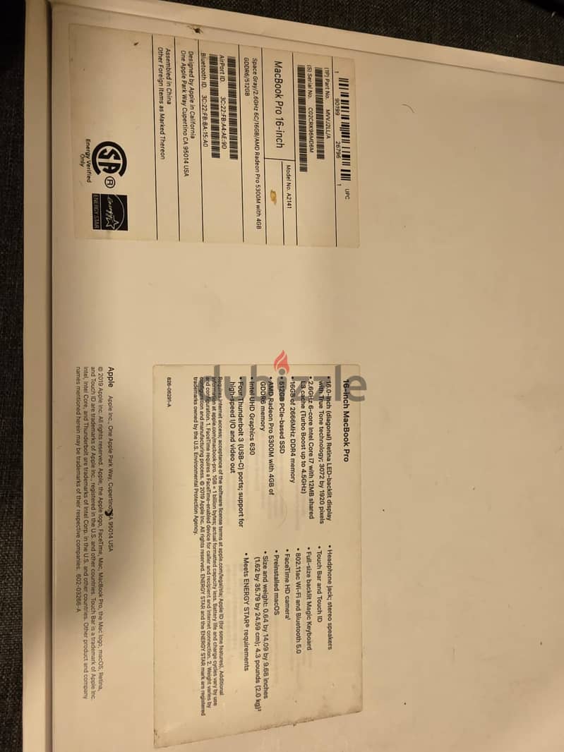 Apple Macbook Pro 16 inch 10