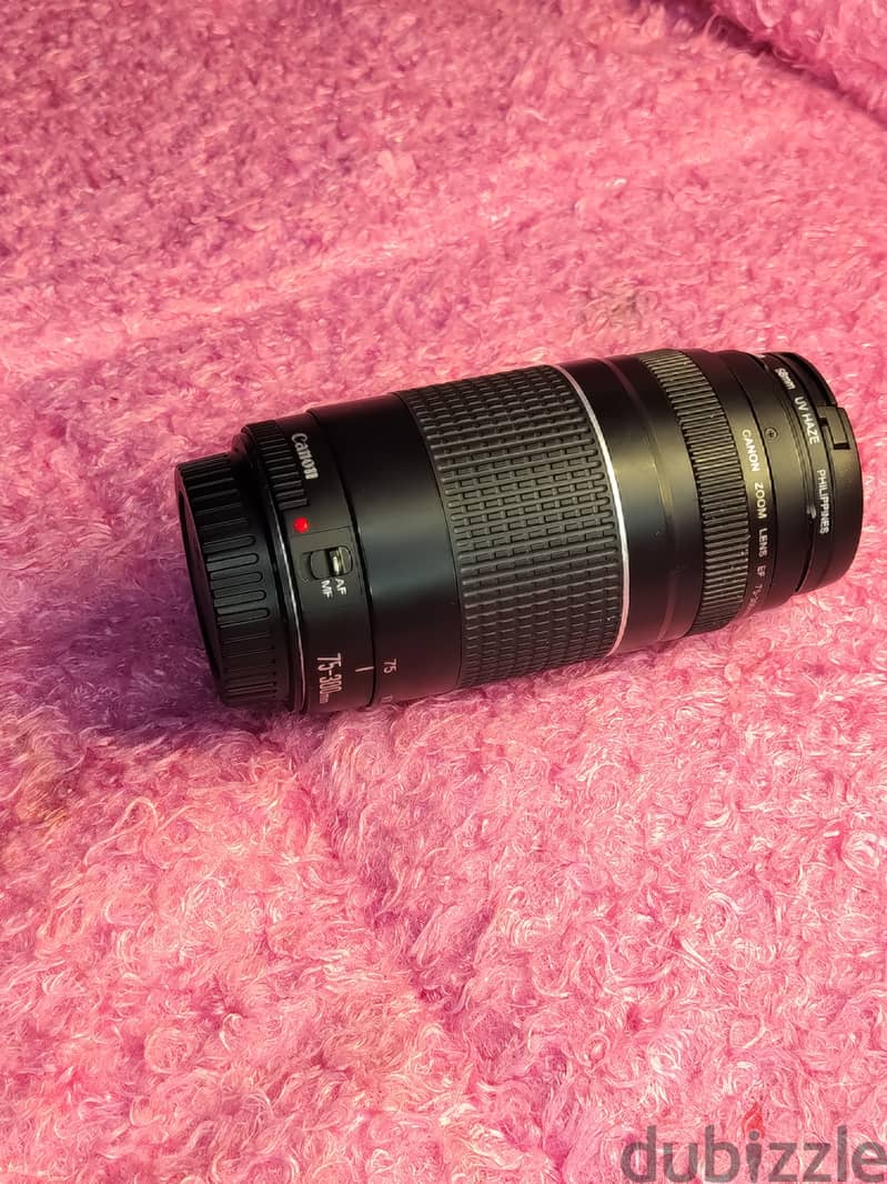 canon 4000d + lans 50mm + lans 75/300 6
