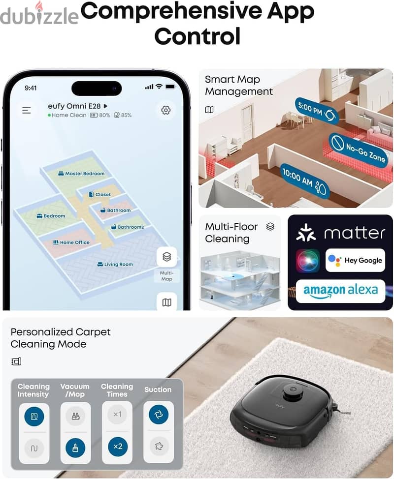 eufy New Robot Vacuum Cleaner With Mop,C28 Omni 5