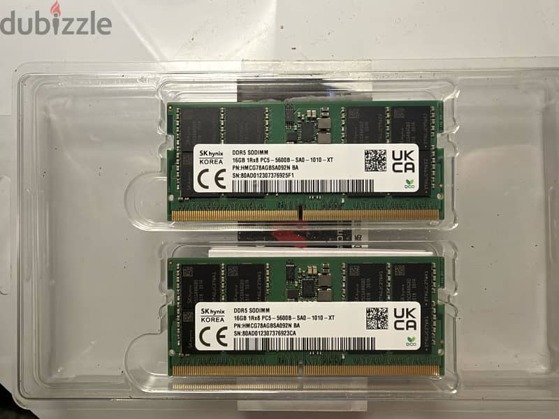 32GB DDR5 Ram (16GB x 2) SK hynix 1