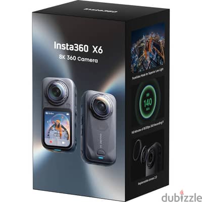 Insta360 X6 360 8K Action Camera - Essentials Bundle - Midnight Black