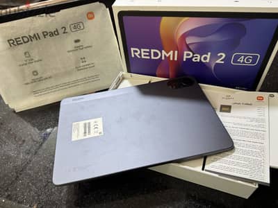 تابلت Redmi Pad 2 4G يدعم شريحة اتصال - بحالة الجديد
