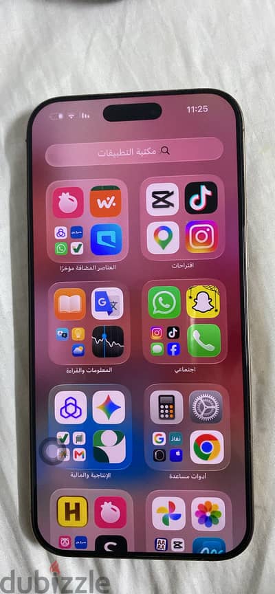 آيفون 16 برو ماكس 256 جيجابايت - شبه جديد (100% بطارية)