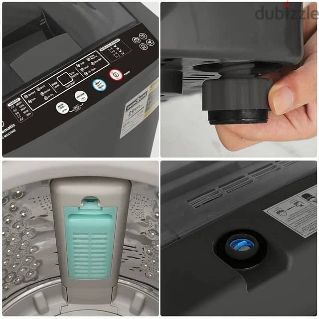 Full Automatic Washing Machine 15.6Lbs Capacity Compact Laundry Washer 3