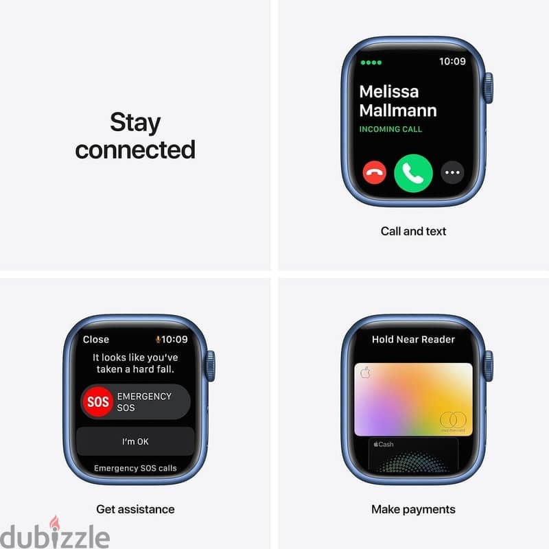 Apple Watch Series 7 41mm 45mm Wi-Fi + GPS + Cellular Smartwatch - All 3