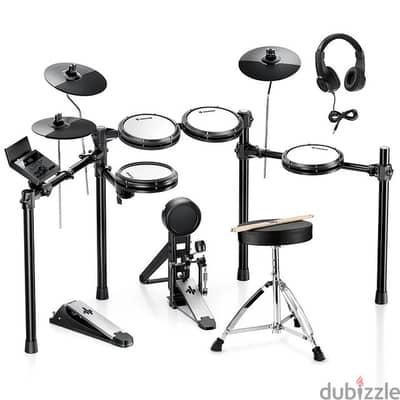 Donner Electric Drum Set - DED-100 Electronic Drum Kit with Quiet Mesh