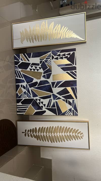 3 artistic pieces from Center point-لوحات زيتيه