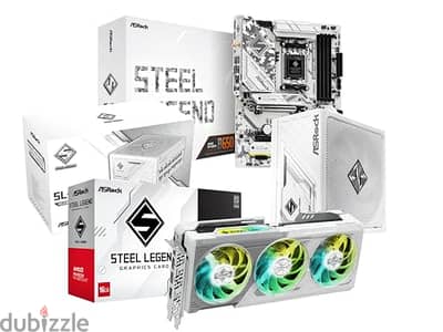 A-SRock Radeon RX 9070 XT Steel Legend 16GB GDDR6