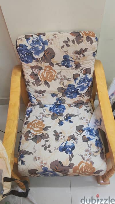 3 Seater Sofa + 4 Sofa Chairs.