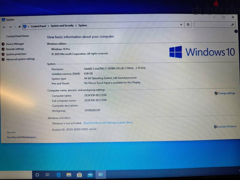 OFFER IN RIYADH DELL LATITUDE E5520. I7 4GB RAM 500GB SSD 1