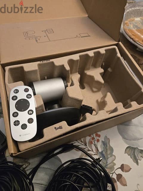 Logitech PTZ Pro Video Conferencing Camera w accessories 3