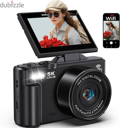 5K WiFi Mini Point Shoot Digital Camera CMOS Sensor