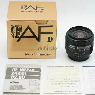 F Mount Full-Frame 24mm F/2.8 Fixed Focus Wide-Angle Lens 52mm