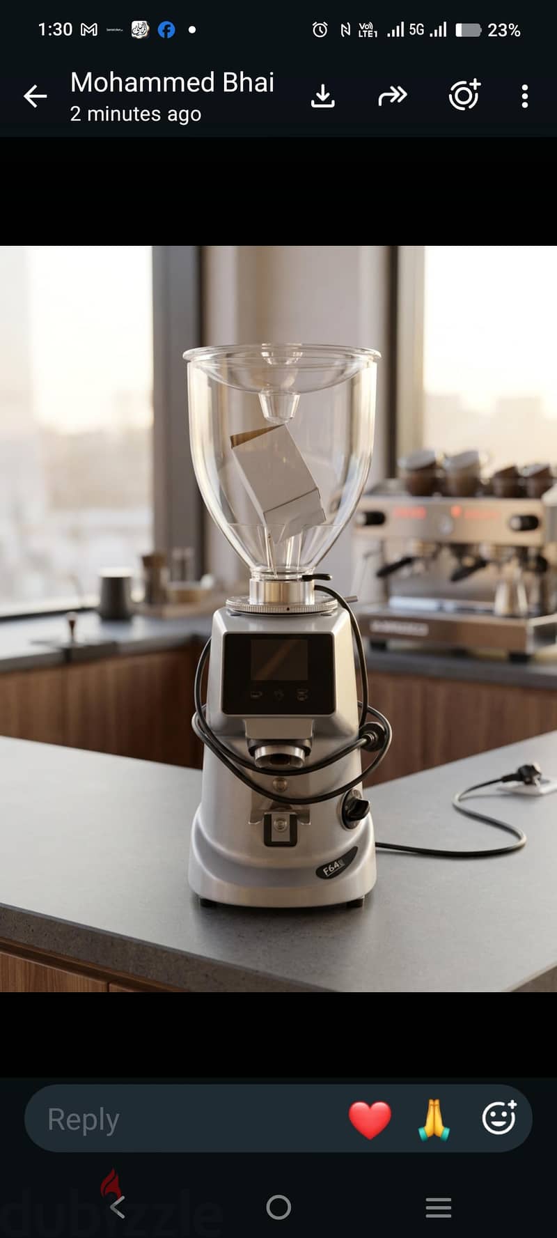Fiorenzato F64 Evo coffee beans Grander colour silver and black 1
