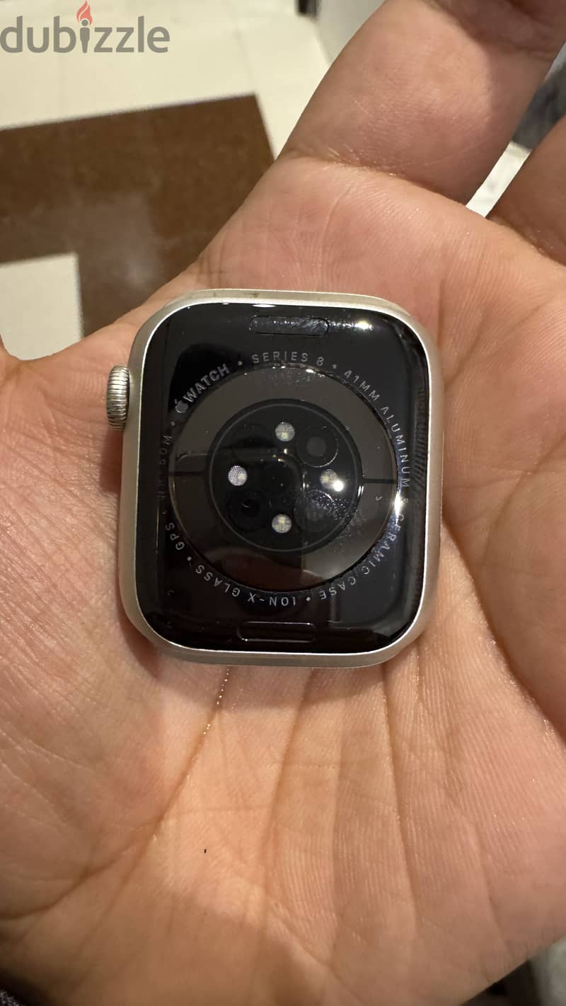 Apple Watch S8 41mm | 100 BH | With Charger , Bands , Protector 15