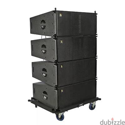 Arrays Speakers Active Professional Full Set Dual 12 Inch Passive Line