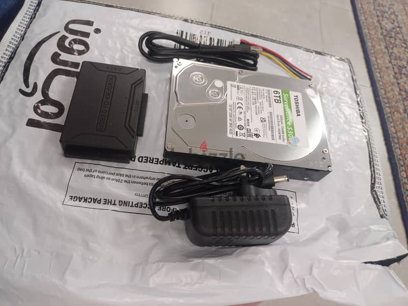 6TB HDD + USB 3.0 to SATA Adapter Kit 1