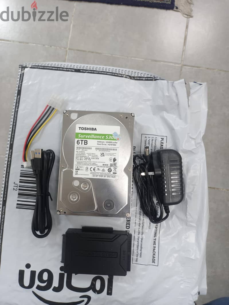 6TB HDD + USB 3.0 to SATA Adapter Kit 2