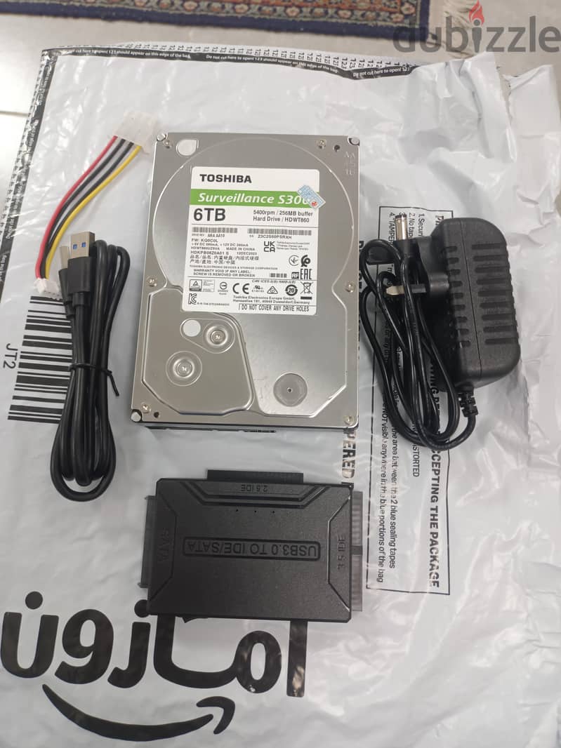 6TB HDD + USB 3.0 to SATA Adapter Kit 3