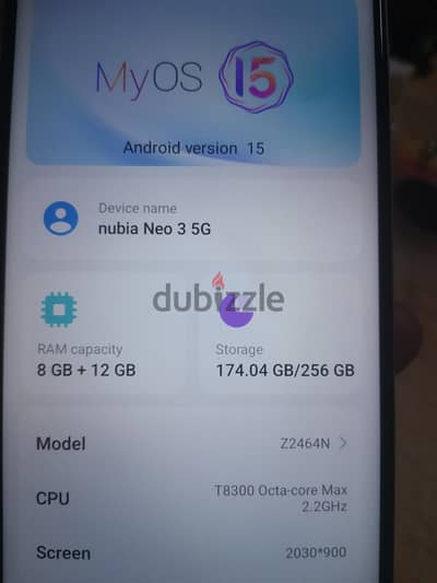 NUBIA NEW 3 5G.   256GB