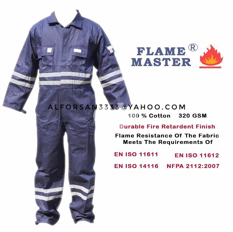 بدلات مقاوم للحريق  FR Coverall / Fire Retardant Uniform 0