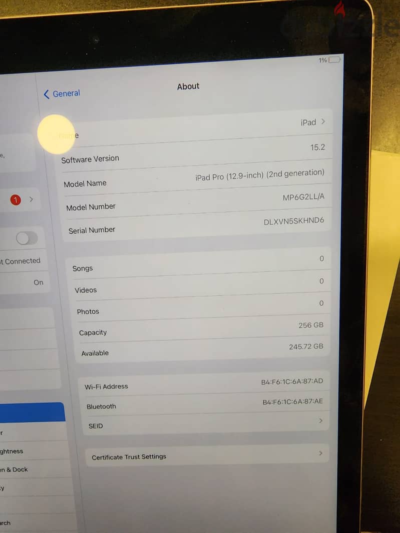 Apple IPad Pro (12.9-inch) 2nd Gen 256GB Wi-Fi 2